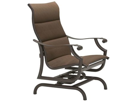 Tropitone Montreux Padded Sling Aluminum Glider Lounge Chair