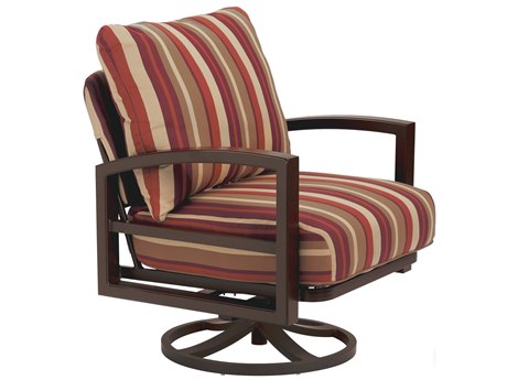 Tropitone Lakeside Cushion Aluminum Swivel Rocker Lounge Chair