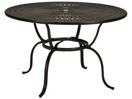 Tropitone Kd Spectrum Cast Aluminum 55 Round Counter Table with Umbrella Hole