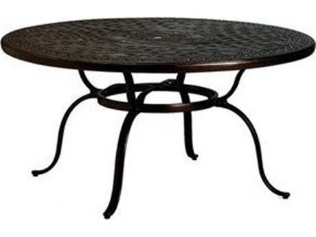 Tropitone Kd Garden Terrace Cast Aluminum 55 Round Counter Table with Umbrella Hole