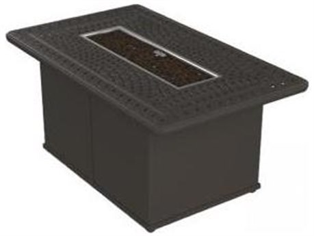 Tropitone Garden Terrace Aluminum 51 x 31 Rectangular Pit Table