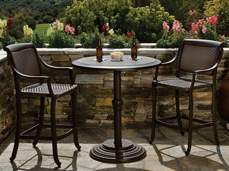 Tropitone Belmar Woven Bar Dining Set