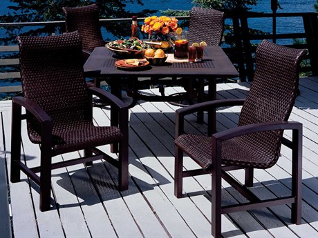 Tropitone Lakeside Woven Dining Set