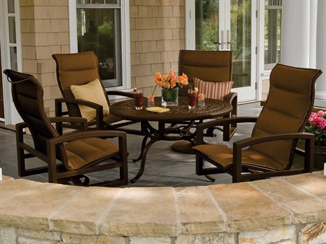 Tropitone Lakeside Padded Sling Aluminum Lounge Set