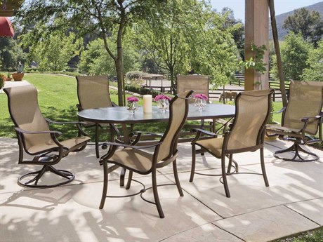 Tropitone Montreux Sling Aluminum Dining Set