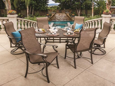 Tropitone Montreux Sling Aluminum Dining Set