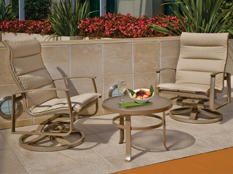 Tropitone Mainsail Padded Sling Aluminum Lounge Set