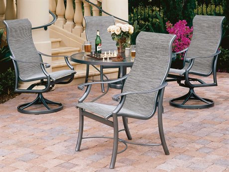 Tropitone Montreux Sling Aluminum Dining Set
