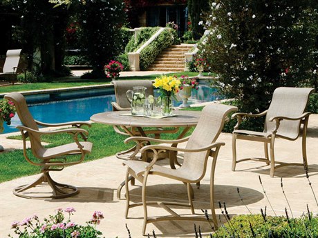 Tropitone Ravello Sling Aluminum Dining Set