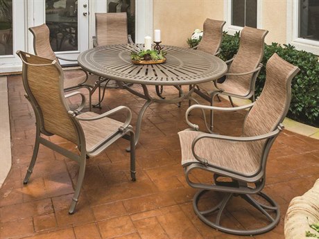 Tropitone Torino Sling Aluminum Dining Set