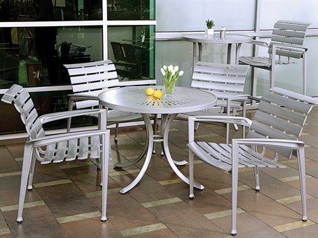 Tropitone Veer Cast Aluminum Dining Set