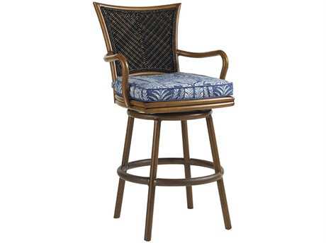Tommy Bahama Outdoor Island Estate Lanai Wood Swivel Bar Stool