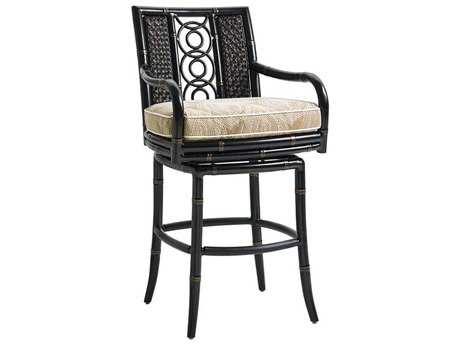 Tommy Bahama Outdoor Marimba Wicker Swivel Bar Stool