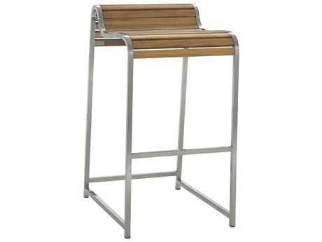 Tommy Bahama Outdoor Tres Chic Steel Teak Bar Stool