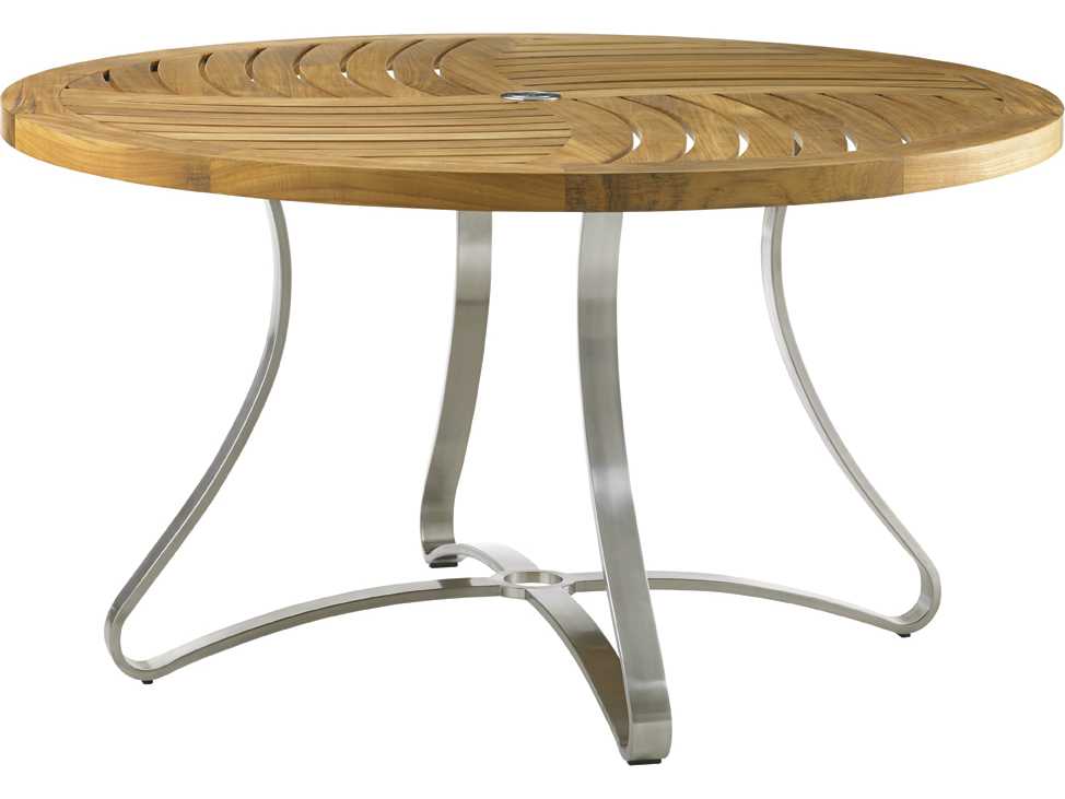 Tommy Bahama Outdoor Tres Chic Teak 54 Round Dining Table Top Hover To Zoom