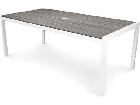 Trex® Parsons Recycled Plastic Harvest 78 x 39 Rectangular Dining Table
