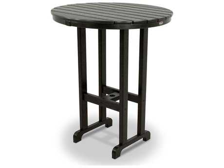Trex® Monterey Bay Recycled Plastic 36 Round Bar Table