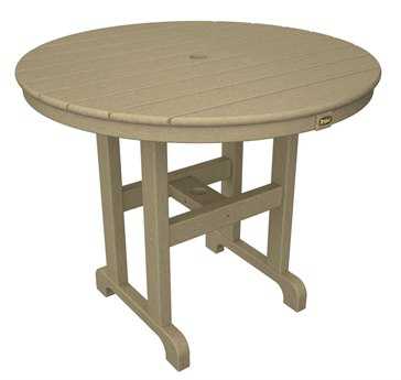 Trex® Monterey Bay Recycled Plastic 36 Round Dining Table