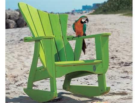 Uwharrie Chair Wave Wood Rocker Adirondack Chair