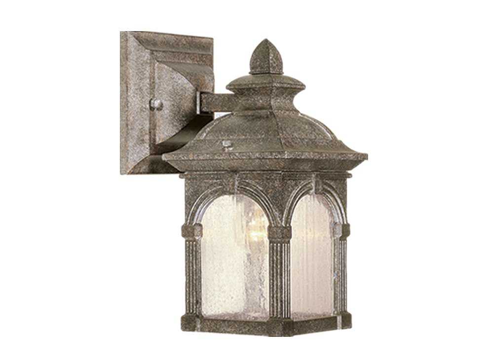 Vaxcel Essex Lava Stone & Seeded Glass 5 Outdoor Wall Light OW38753LS