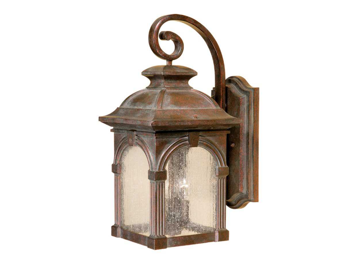 Vaxcel Essex Royal Bronze & Seeded Glass Three-Light 9 Outdoor Wall Light OW38792RBZ