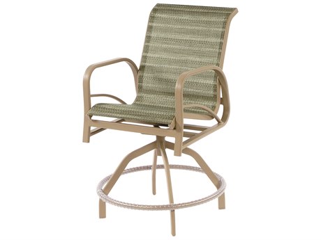 Windward Design Group Island Bay Sling Aluminum Swivel Balcony Chair