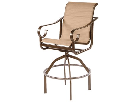 Windward Design Group West Wind Sling Aluminum Swivel Bar Chair