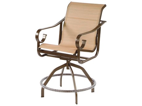 Windward Design Group West Wind Sling Aluminum Swivel Balcony Chair