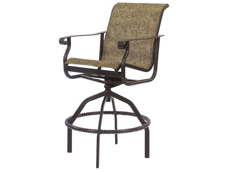 Windward Design Group St. Croix Sling Aluminum Swivel Bar Chair
