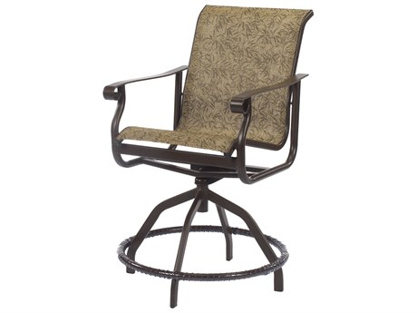 Windward Design Group St. Croix Sling Aluminum Swivel Balcony Chair