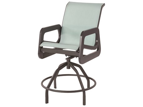 Windward Design Group Malibu Sling Marine Grade Polymer Swivel Bar Chair