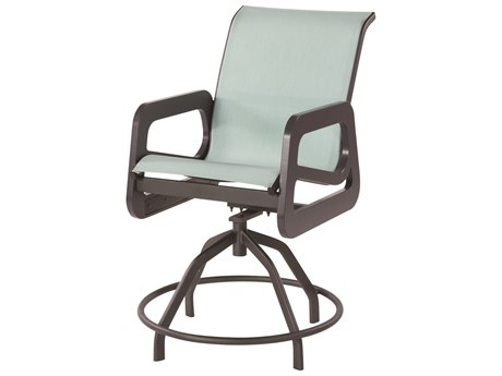 Windward Design Group Malibu Sling Marine Grade Polymer Swivel Balcony Chair