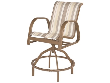 Windward Design Group Anna Maria Sling Aluminum Swivel Balcony Chair