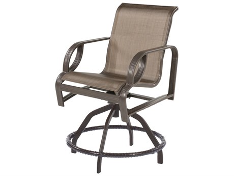 Windward Design Group Eclipse Sling Cast Aluminum Swivel Balcony Chair