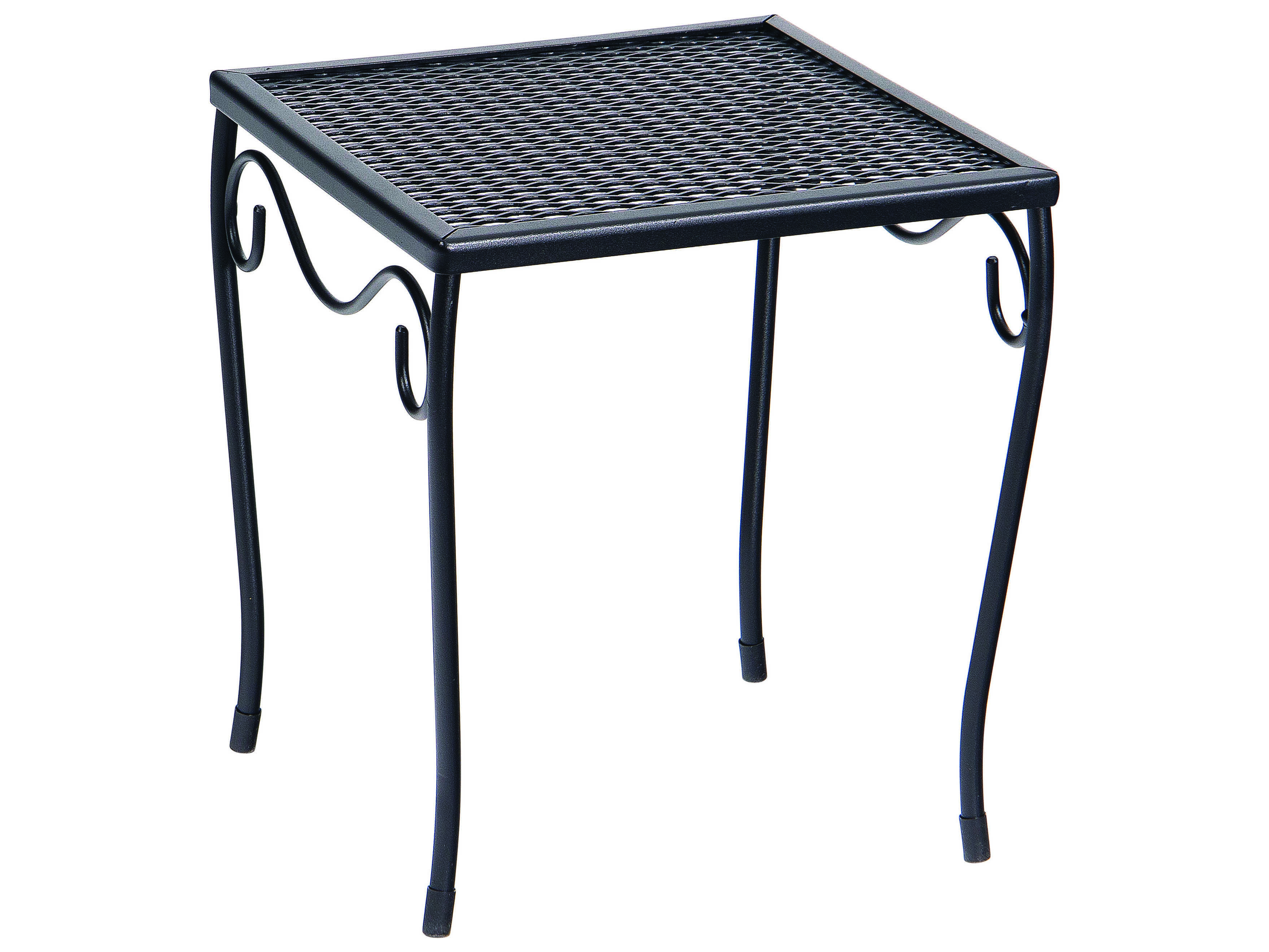 Woodard Wrought Iron 12.5 Square Small End Table | 190212