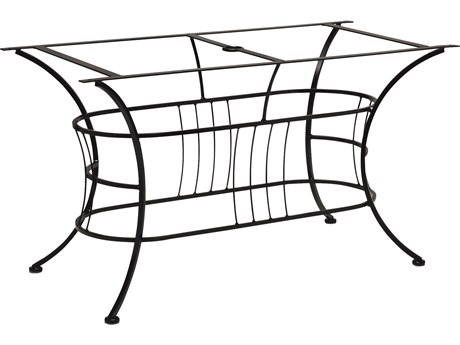 Woodard Easton Wrought Iron Large Dining Table Base Only