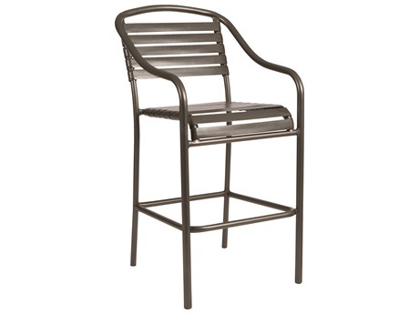 Woodard Baja Strap Aluminum Bar Stool