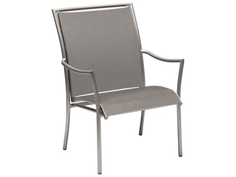 Woodard Dominica Sling Aluminum Stackable Dining Arm Chair