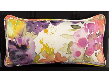 Woodard 20 x 10 Kidney Pillow with Two Sided Fabrics