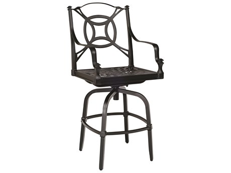 Woodard Isla Cast Aluminum Swivel Bar Stool