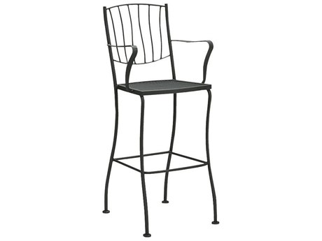 Woodard Aurora Wrought Iron Bar Stool