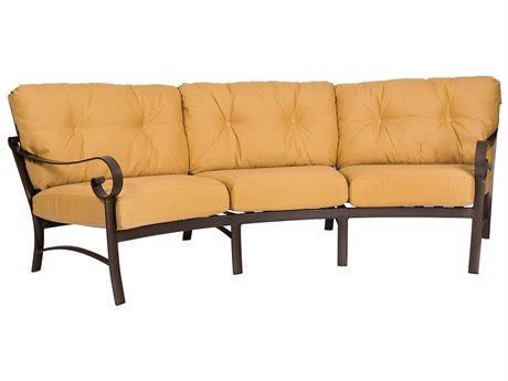 Woodard Belden Cushion Aluminum Crecent Sofa