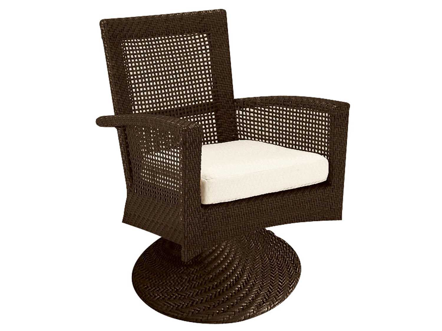 Woodard Trinidad Wicker Swivel Rocker 6U0072J