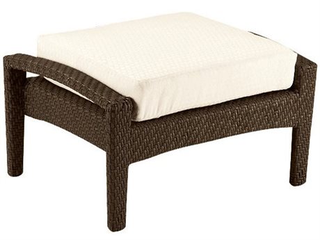 Woodard Trinidad Wicker Ottoman