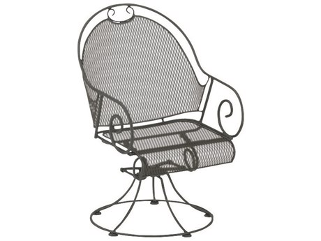 Woodard Cantebury Wrought Iron Barrel Swivel Rocker