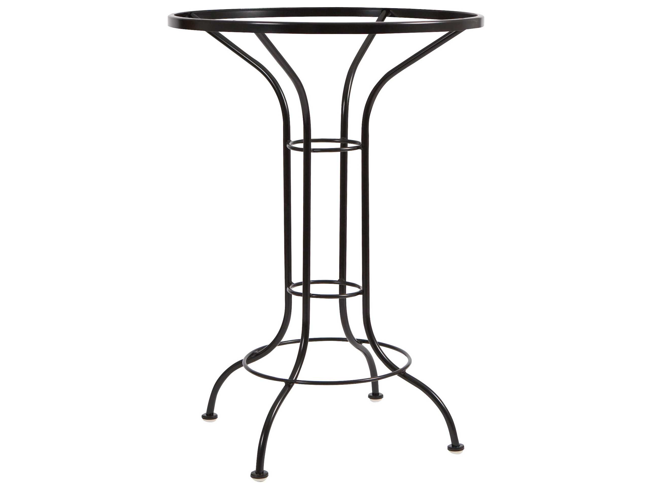 Woodard Wrought Iron Round Bar Height Table Base 88F057