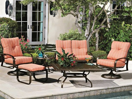 Woodard Cayman Isle Cushion Aluminum Lounge Set