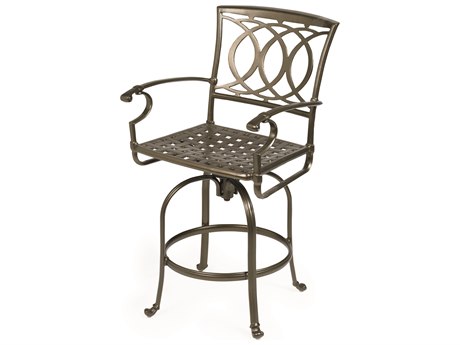 Winston Quick Ship Marseille Cast Aluminum Swivel Bar Stool