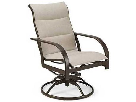 Winston Quick Ship Key West Padded Sling Aluminum High Back Swivel Tilt Chair