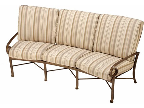 Winston Veneto Cushion Cast Aluminum Crescent Sofa